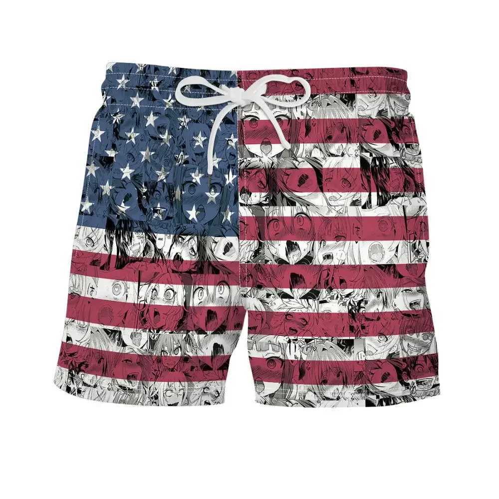 Men's Shorts Mens Swimwear Shorts Anime 3d Surfing Board Short Kid Casual Beach Shorts Men Trunks Masculina Swimsuit Sports Pants Briefs boy z250
