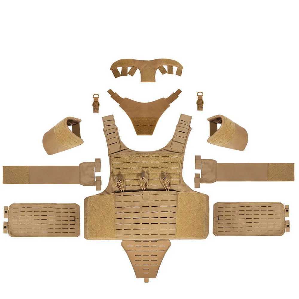 YAKEDA full protective plate carrier breathable wear vest training CS vest outdoor camping equipment molle Hunting vestXJ250219