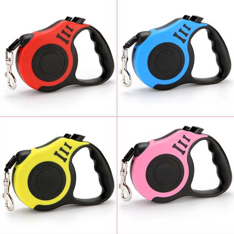3M/5M Retractable Dog Leash Automatic Retractable Durable Nylon Lead Puppy Outdoor Travel Walking Traction Rope Pet SuppliesXJ250218