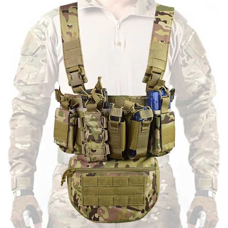 Military Enthusiast Outdoor D3 Tactical Chest Hanging Multifunctional Vest MC Lightweight Bellyband Vest SetXJ250219