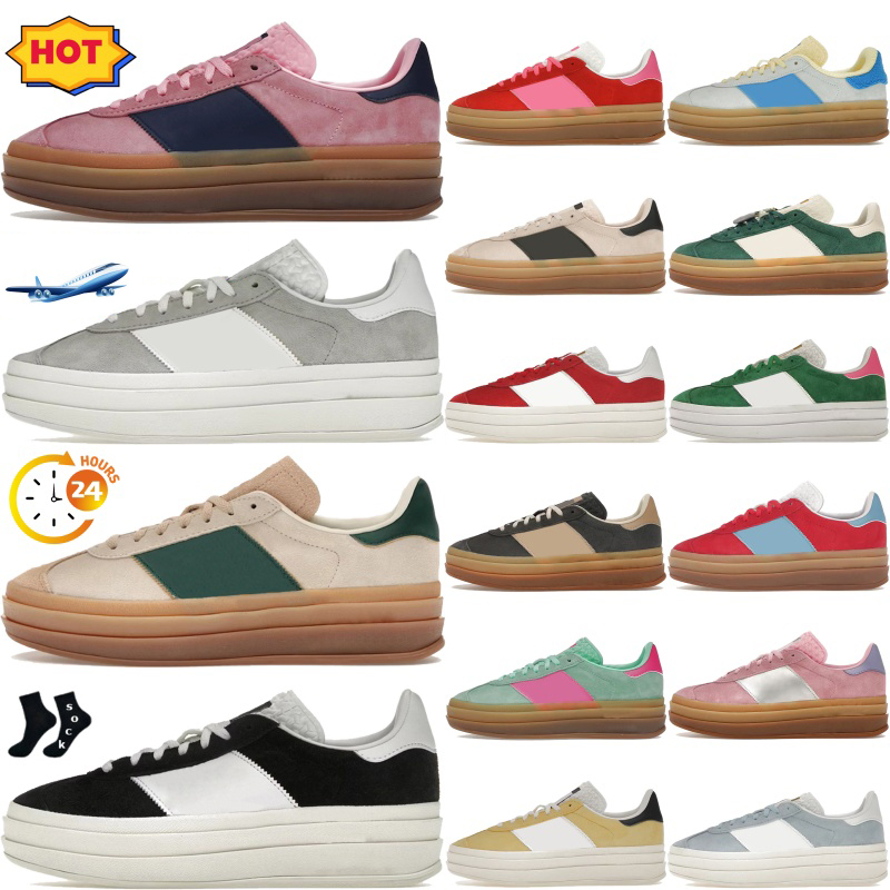 Womens designer bold platform shoes Pink Glow Grey White Beige Green Almost Blue Yellow wonder qurtz Maple Leaf women outdoor sneakers ladies sports trainers 36-42
