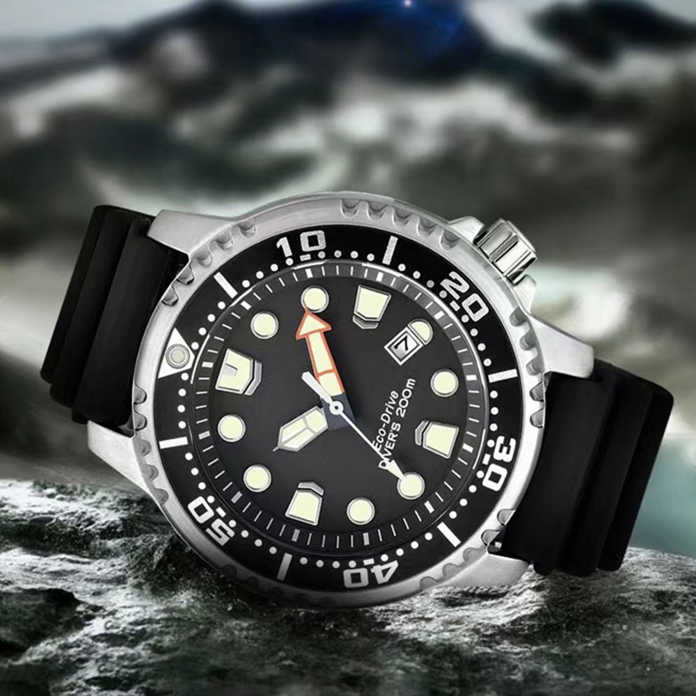 JASON007 CITIZE BN0150 Eco-Drive Series Mens Watch Sports Diving WristWatch Silicone Luminous Waterproof Automatic Quartz Designer Movement Watches High Quality