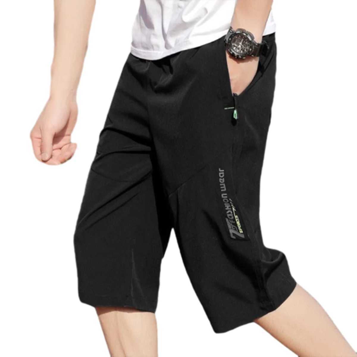 Men's Shorts Capri Shorts for Mens Sports and Leisure Summer Thin Style Large Shorts Straight Tube Loose Beach Pants -1PCS z250219