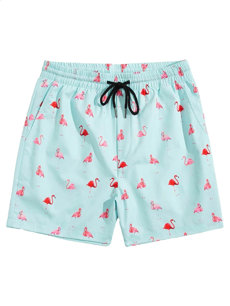 Mens Lightning Graphic Print Drawstring Casual Summer Beach Shorts Hawaii Surfing Short Pants Swim Trunks Y2k Leisure 250217