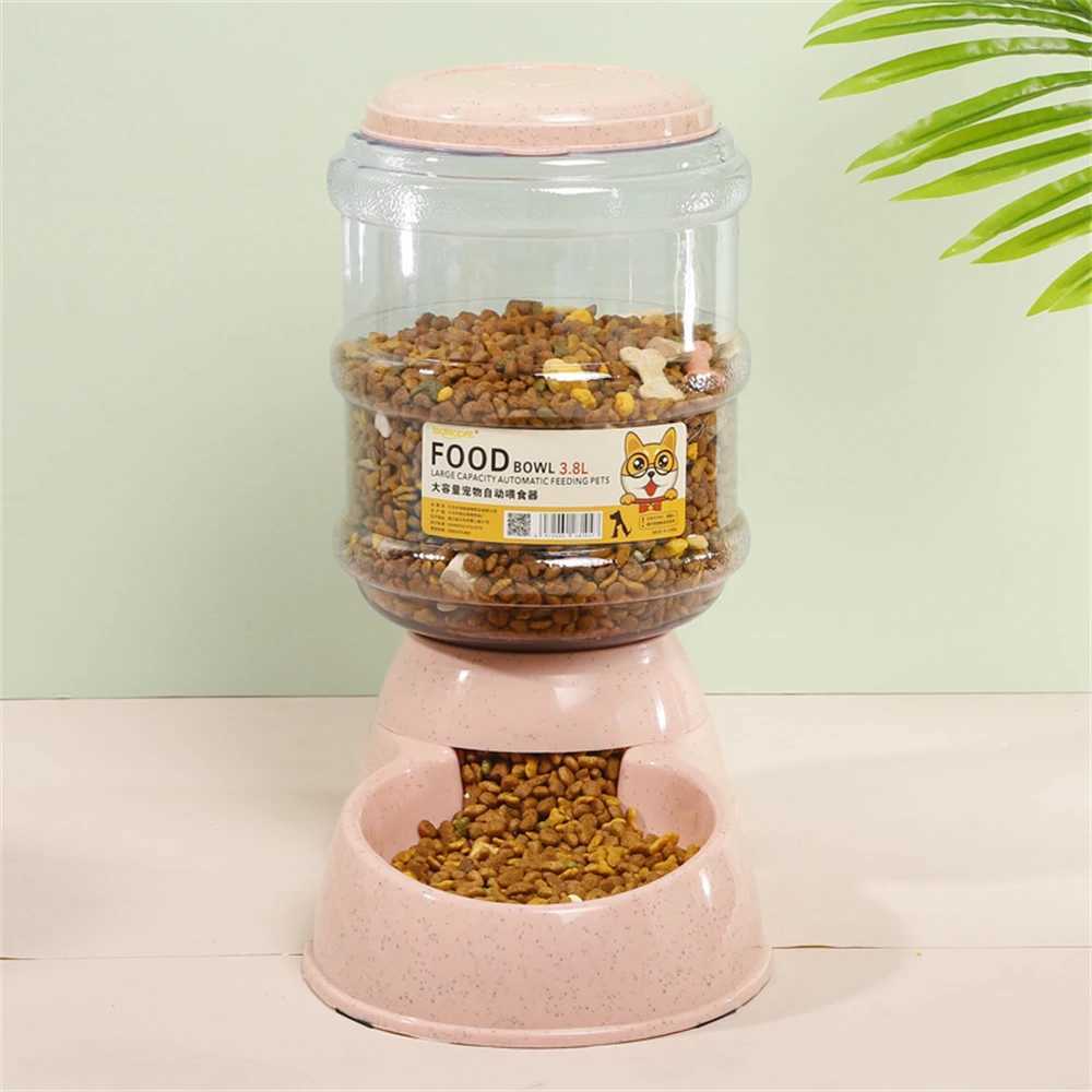 Dog Feeders Pet Feeder Water Feeder Automatic Feeder Cat Dog Large Capacity Feeding Pet Supplies Cat Food Bowl Dog Food Bowl H250218