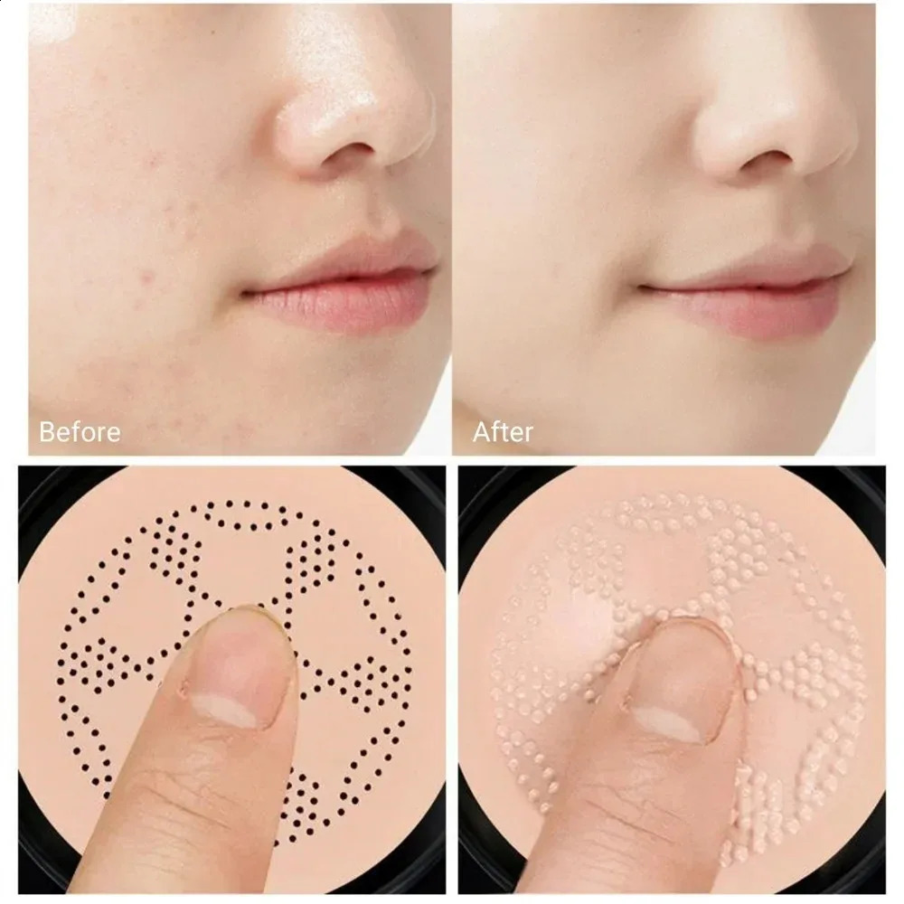BB Cream Mushroom Head Air Cushion Powder Puff Moisturizing Brightening Foundation Concealer CC Base Makeup Cosmetics Gift 250217