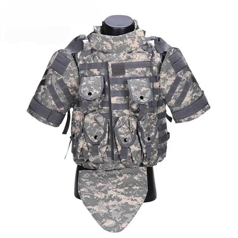 OTV Tactical Vest Camouflage Hiking Body Armor with Pouch/Pad ACU Airsoft Hunting Molle Assault Plate Carrier CS ClothingXJ250219