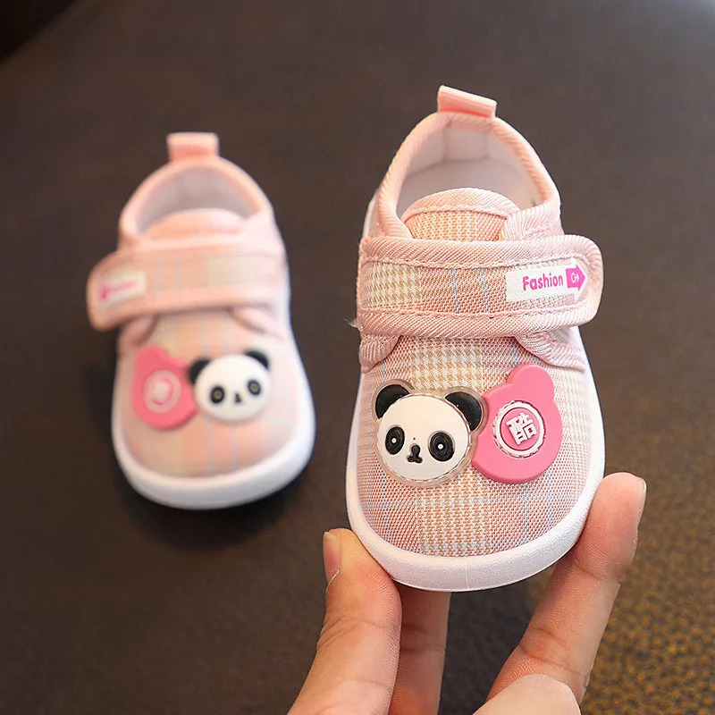 Baby Boy Shoes With Sound Fall Toddler Girl Cute Cartoon Walking Shoe Soft Bottom Low-top Sneakers Casual and Comfortable 250219