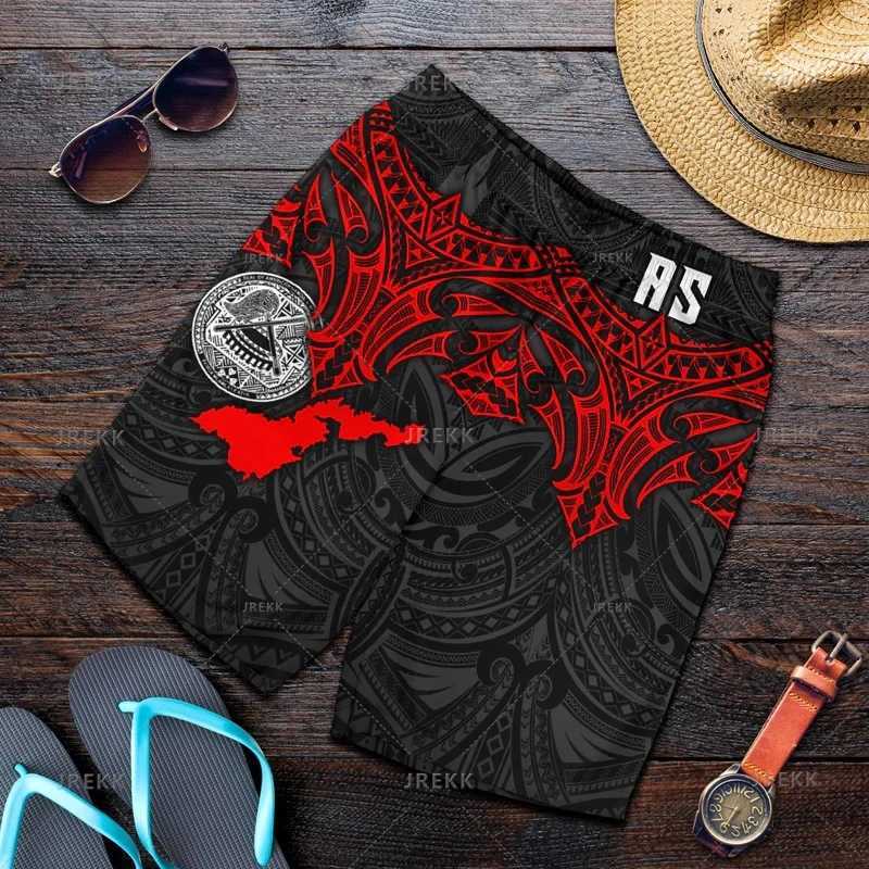 Men's Shorts Vintage 3D Samoa Emblem Print Beach Shorts Kid Fashion Streetwear Board Shorts Unisex Cool Swimming Shorts Mens Swimming Trunks z250