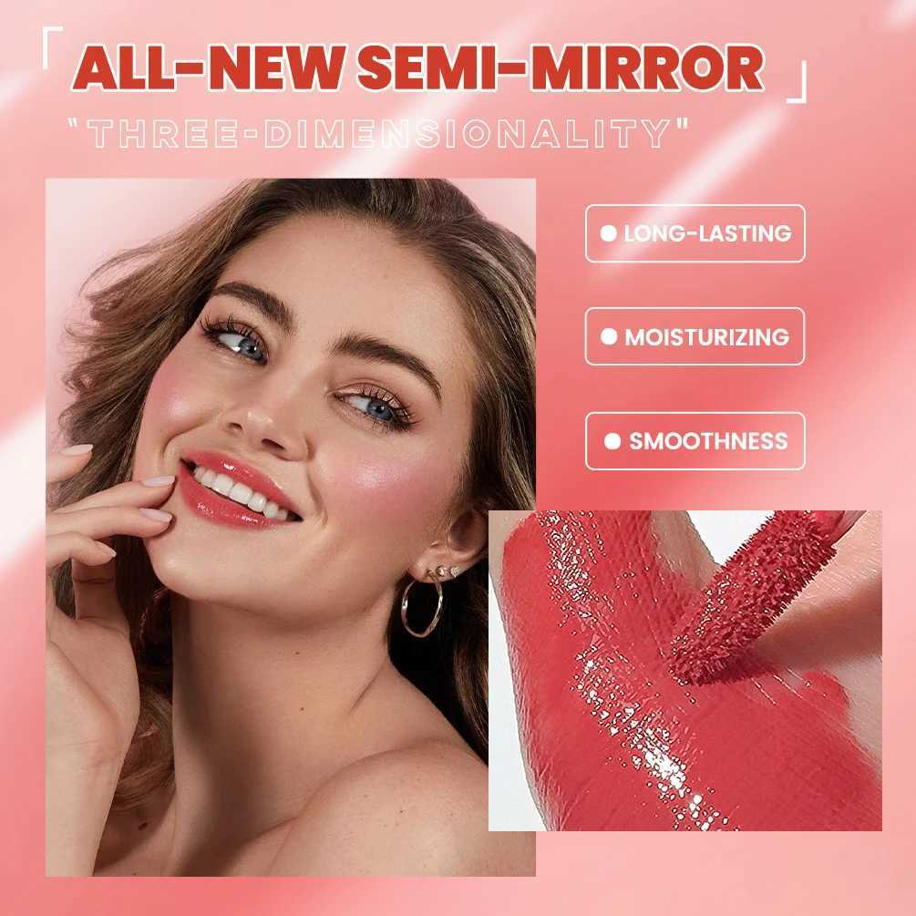 QIBEST Waterproof Lip Gloss Mirror Lipgloss Glaze Moisturizing Water Glossy Lip Gloss Shine Liquid Lipstick Lasting Makeup NewW250219