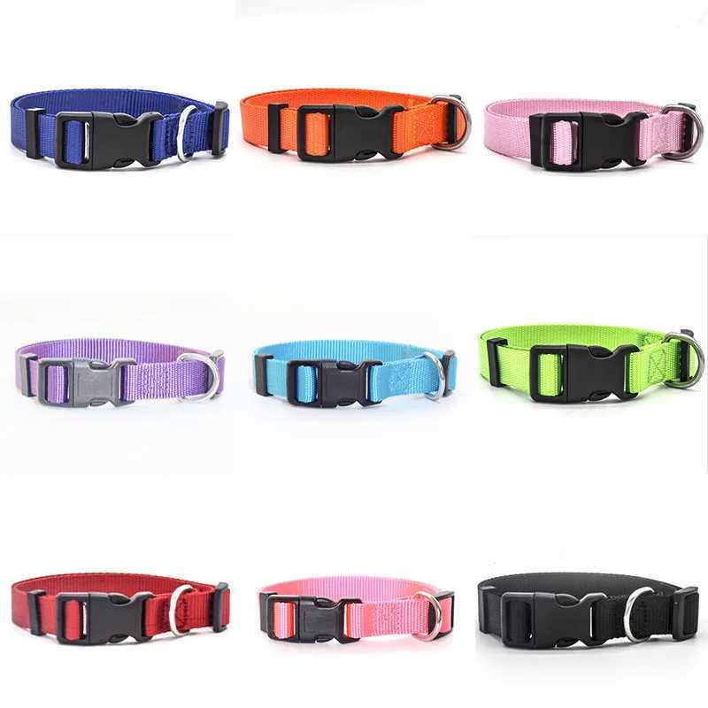 Adjustable pet collar nylon small dog and cat collar sturdy and durable neck strap suitable for small and medium-sized dogs and cats W250219