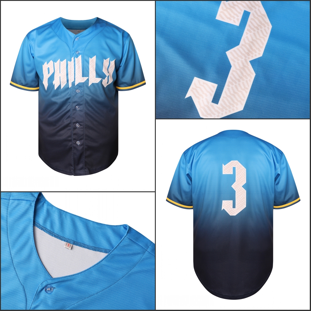 Baseball Jersey Stott Realmuto CASTELLANOS Turner HARPER Wheeler Custom Sweatshirt - Embroidered Baseball Jerseys Mens Womens Youth