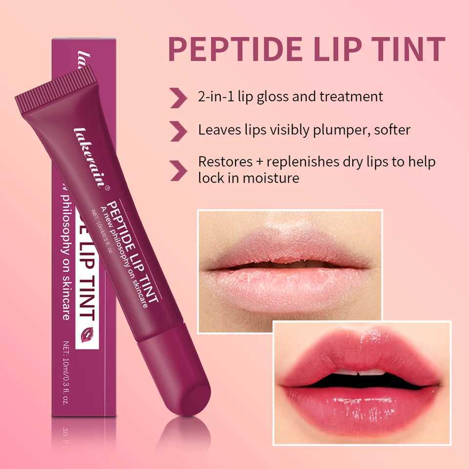 Full and Moisturizing Gloss Mirror Lip Color Nutritious Lip Oil Makeup Portable Lip Makeup Reduces Thin Lines on Womens LipsW250219