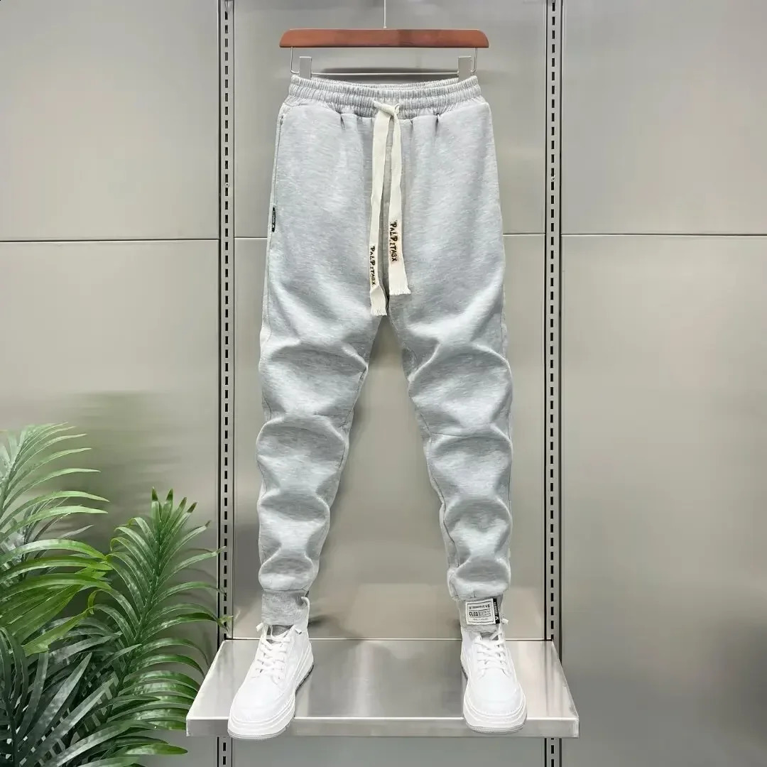 Autumn Mens Orange Jogger Korean Street Sports Mens Cotton 9-Minute Sports Pants Fashion Mens 250214