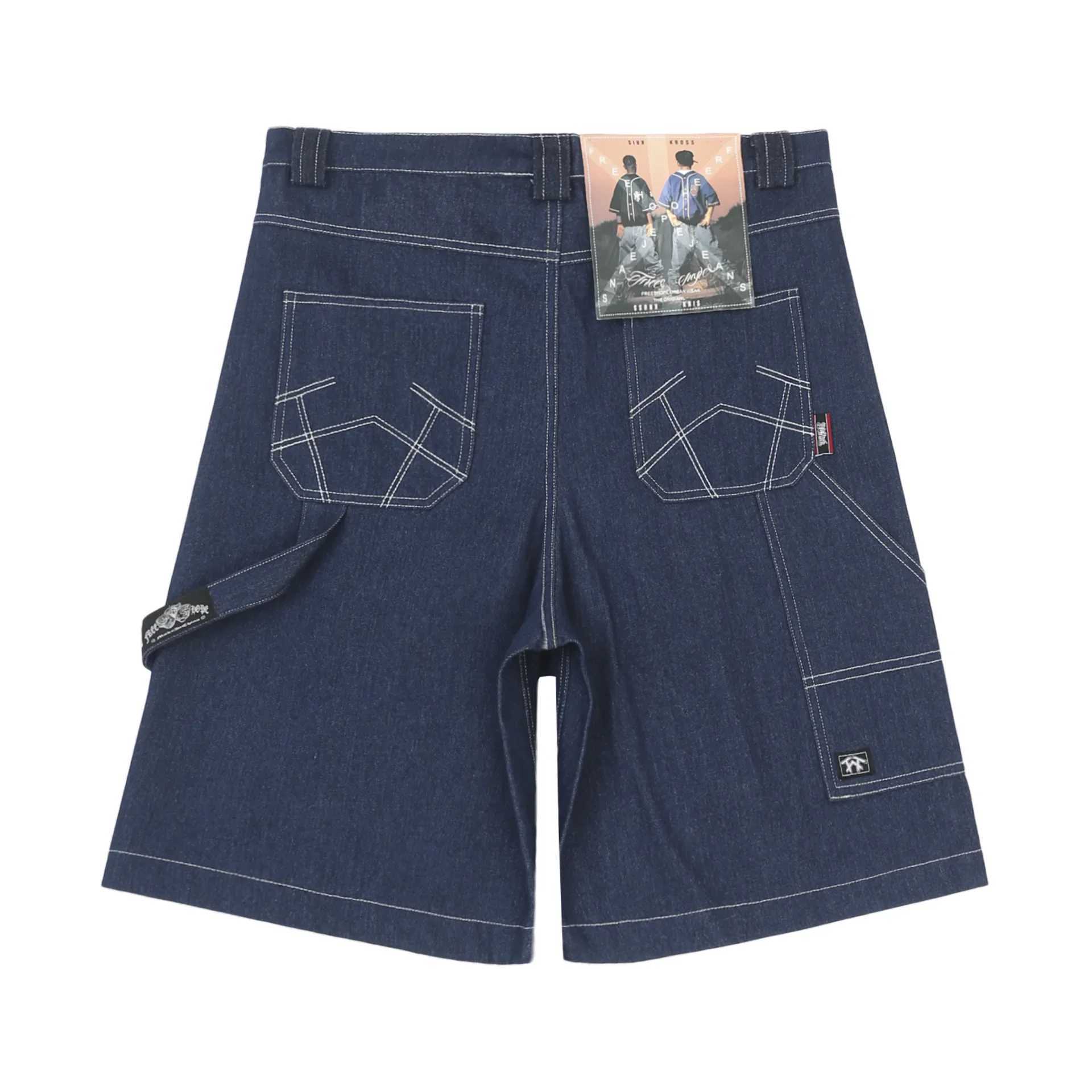 Men's Shorts Oversized Jorts Summer Jeans Shorts Mens Wide Leg Baggy Y2K Denim Shorts z250219