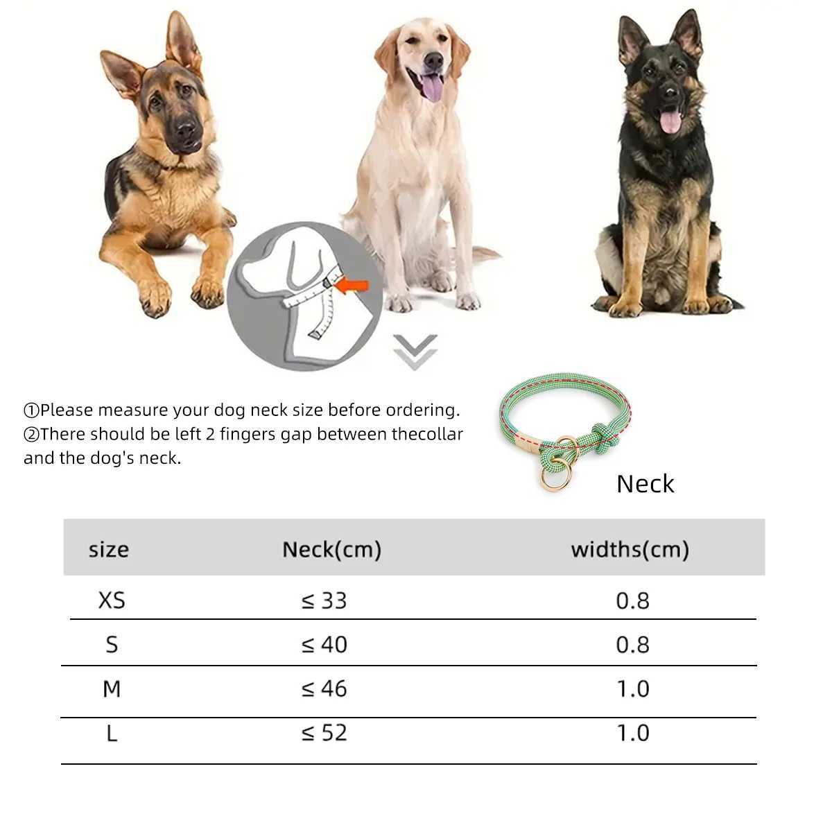 Durable Dog Collar Soft Nylon Adjustable Dogs Collar For Small Medium Large Pet Dogs Collar German Shepherd Training Accessories W250219