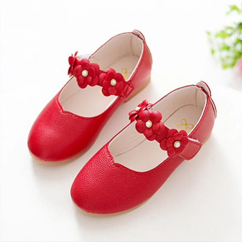 Children Dancing Shoes Kids Princess Shoes Girls Soft Bottom Breathable Leather Footwear Students Non-slip Performance Footwear 250219