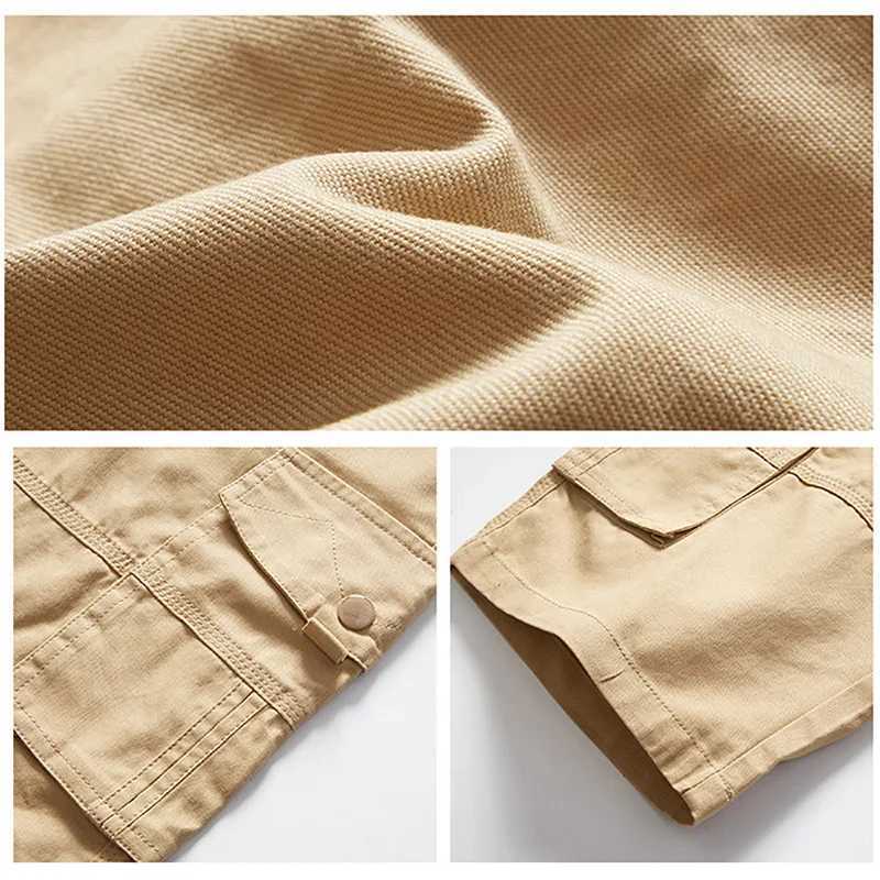 Men's Shorts New fashionable multi-pocket mens casual shorts fitness loose casual pants camouflage tactical shorts z250219