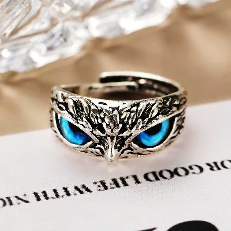 Fashion Charm Vintage Owl Ring for Men Women Cute Animals Owl Youth Gothic Rings Jewelry Accessories GiftsXJ250219
