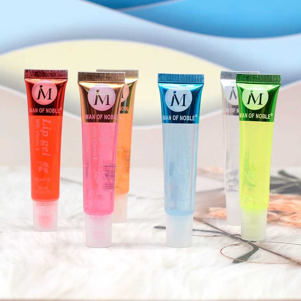 6Pcs Fruity Flavor Watery Glossy Lip Gloss Set Clear Lip Gel Hydrating Moisturizing Lip Gloss Women Lips Makeup WholesaleW250219