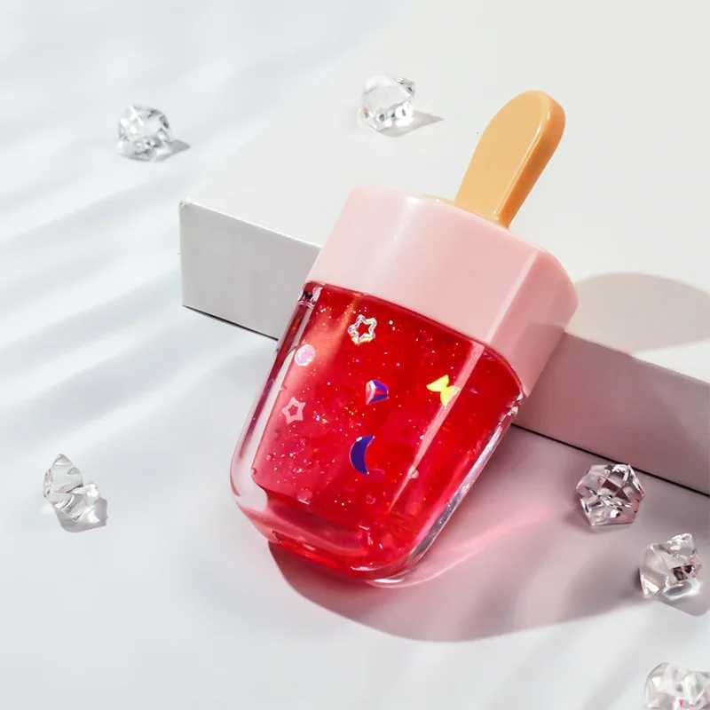 Ice Cream Lip Glaze Glitter Liquid Lipstick Long Lasting Waterproof Moisturizing Candy Color Lip Gloss Cute Lip OilW250219