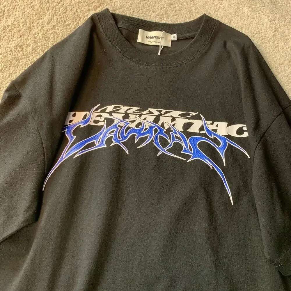 American Vintage Letter Print Graphic T-shirt Men and Women Summer Relaxed Couple Casual Hip Hop Short Sleeve Top y2k