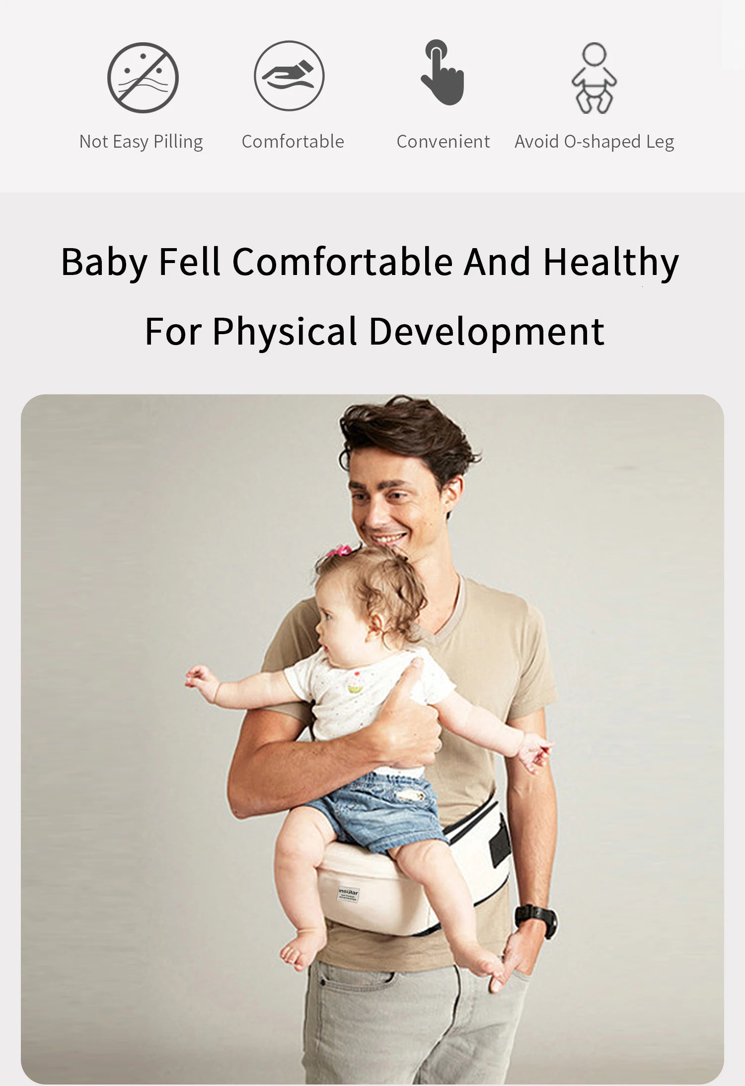 Baby Waist Stool Walkers Baby Sling Hold Waist Belt Backpack Hipseat Belt Kids Adjustable Infant Hip Seat 250219