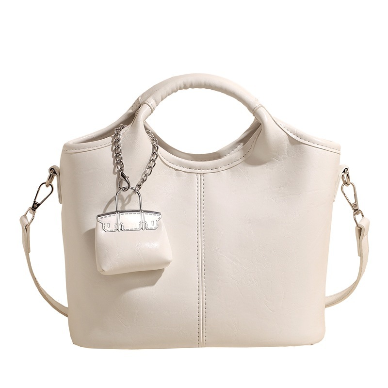 Korean version women's high-end handbag, 2025 spring new item, vegetable basket bag, simple and versatile single shoulder crossbody bag #swissmil