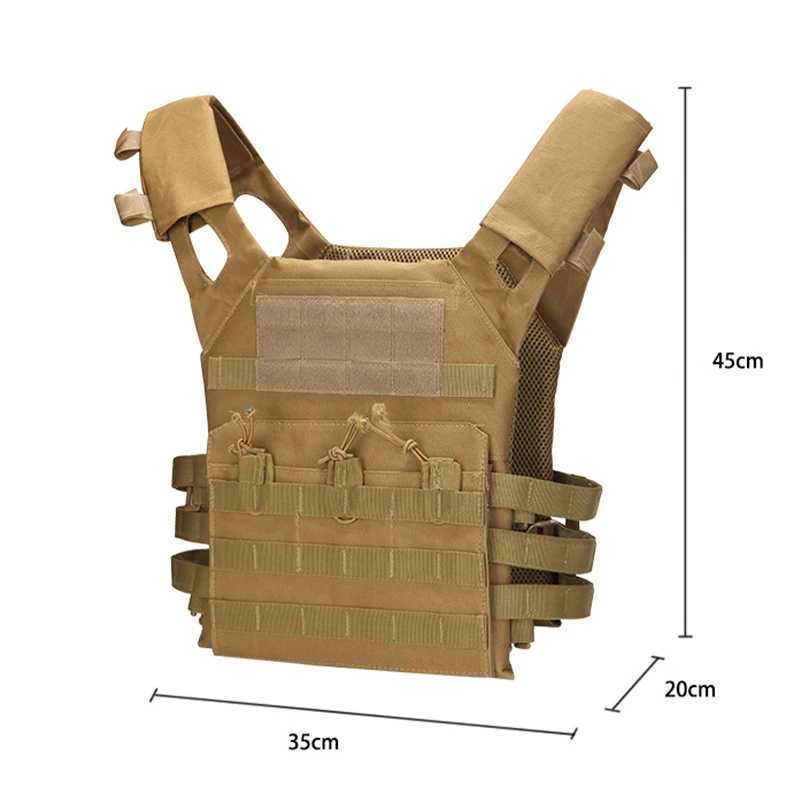 Tactical Vest Waterproof Outdoor Body Armor Lightweight Adjustable JPC Molle Plate Carrier Hunting Vest CS Game Jungle GearXJ250219