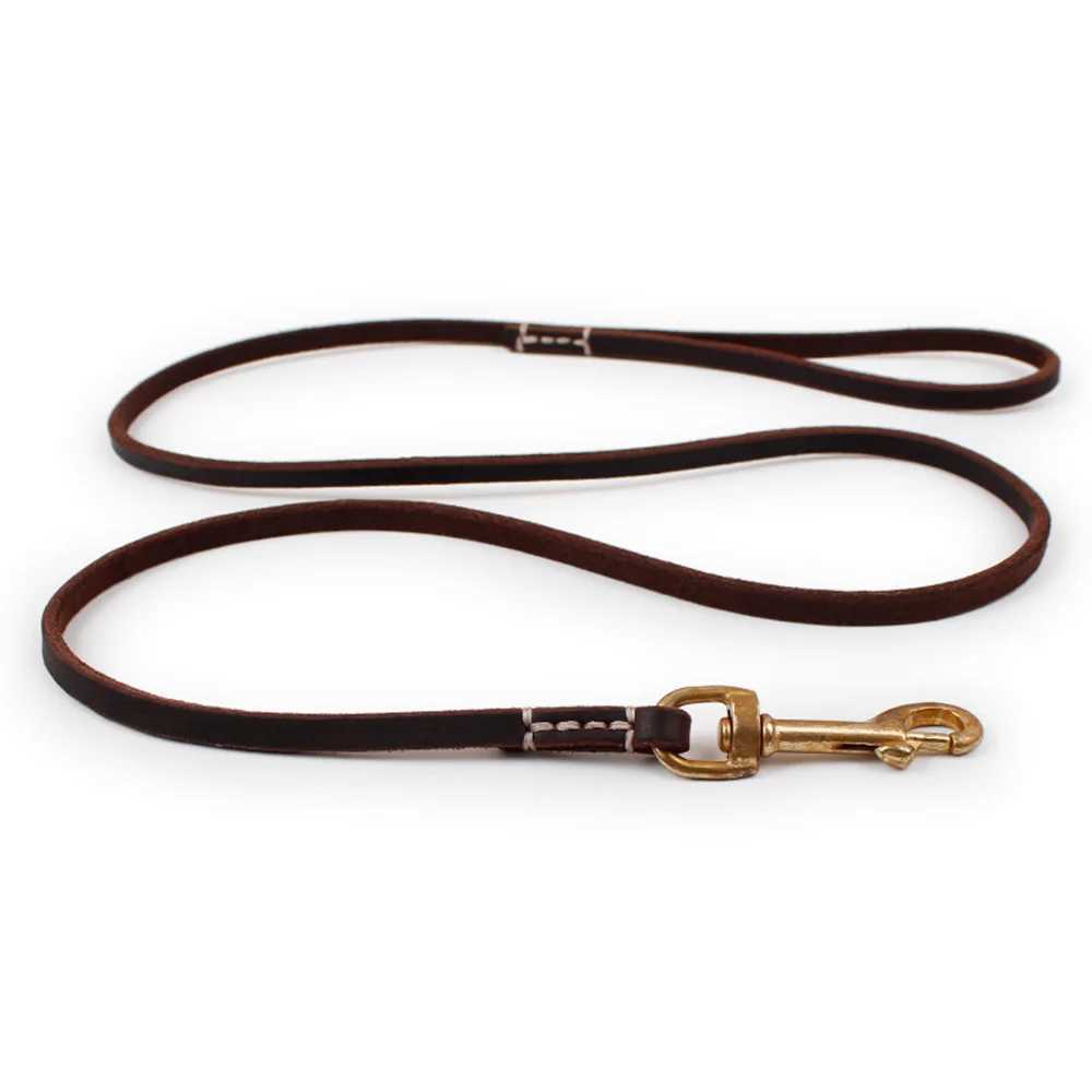 130cm/180cm Comfortable Genuine Leather Dog Leash Traction Rope for Small to Medium Dogs Training and Walking Brown Red GreenXJ250218