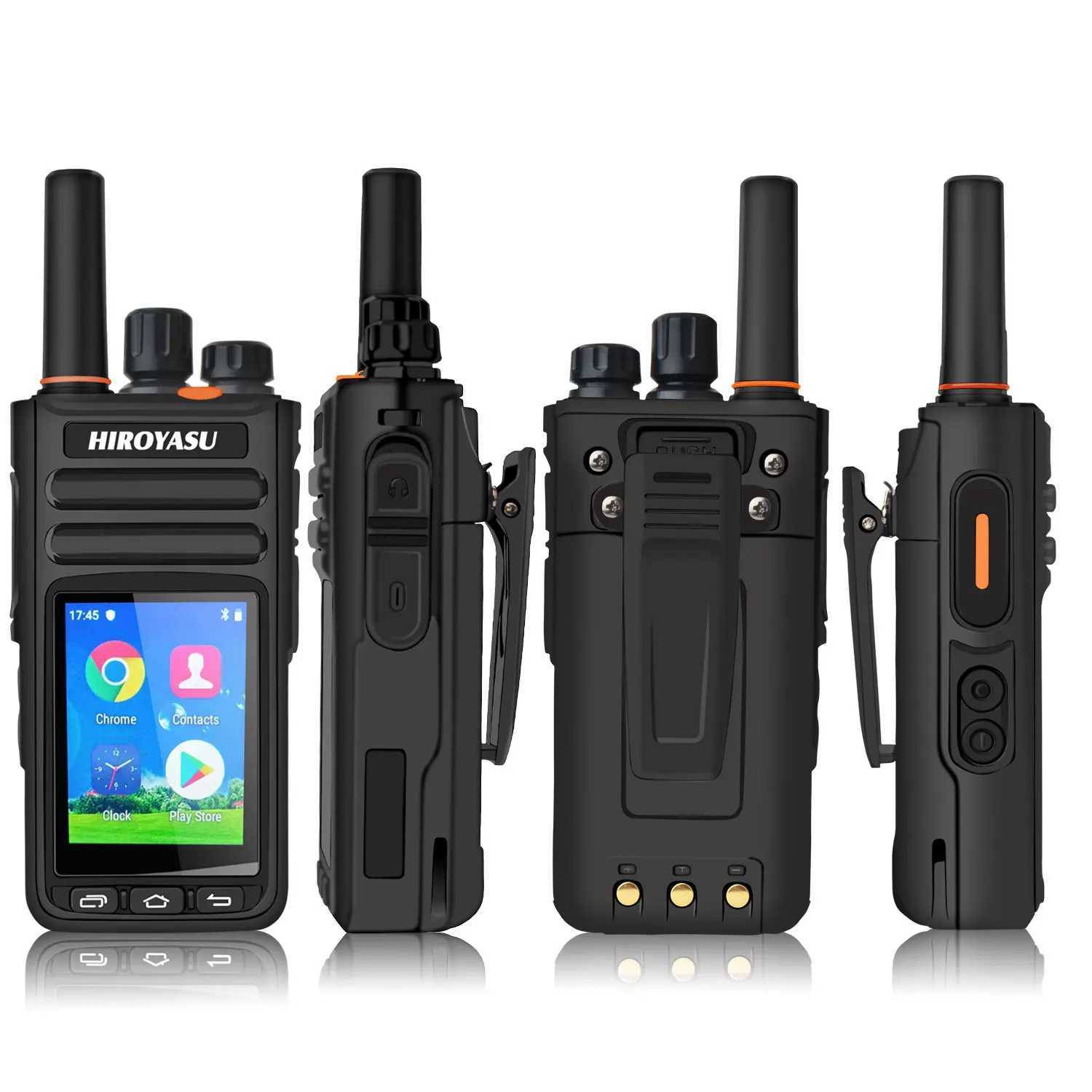 HIROYASU HI-B8 2G 3G 4G Cellular Network WiFI Zello PoC FM Walkie Talkie Android 9.0 Phone Call Messaging GPS 2.4 Touch SnXJ250219