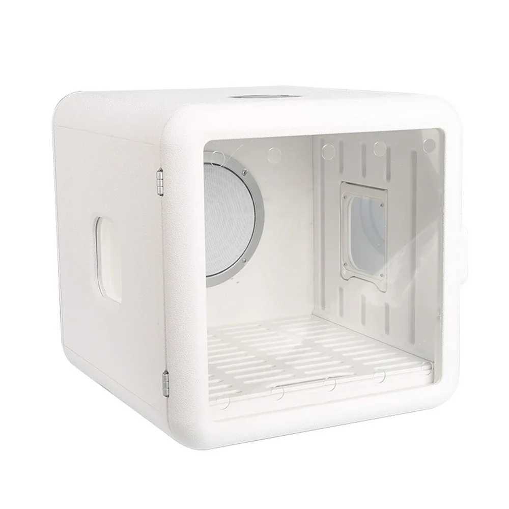 Dog Feeders Manufacturer Supply High Quality Smart Automatic White Box Pet Dryer Dog and Cat Hair Drying Machine Stand-Grooming Product H250218
