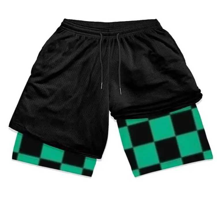 Devil Killer Running Shorts 2 in Double Layer Sports Shorts Gym Fitness Shorts Training Slow Running Bottom W250219
