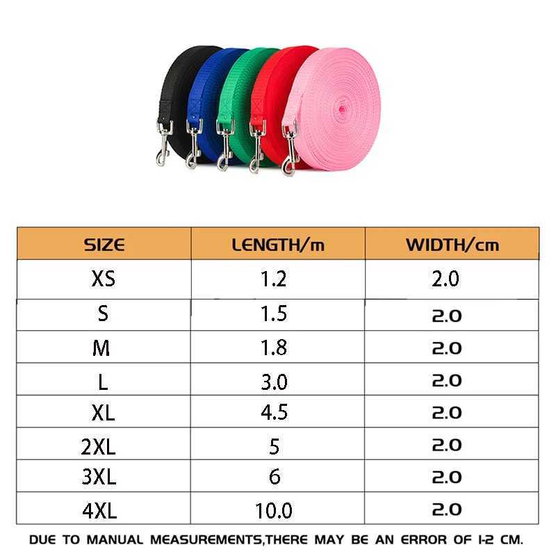 10M Pet Leash Nylon Dog Training Leashes Walking Long Lanyard Traction Rope for Small Large Dogs Lead ItemXJ250218