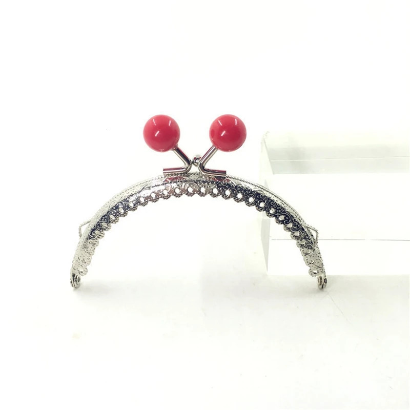 10PCS 10.5CM Candy Head Silver Semicircle Metal Coining Pattern Purse Frame Bag Kiss Clasp DIY Bag Sewing Accessories 250214