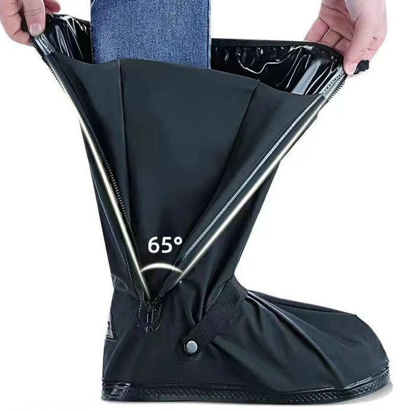High Tube Outdoor Waterproof Rain AntiSlip Cycling Shoe Covers Motorcycle Pocket Service Hiking Shoes Fishing Wading Play Water 250219