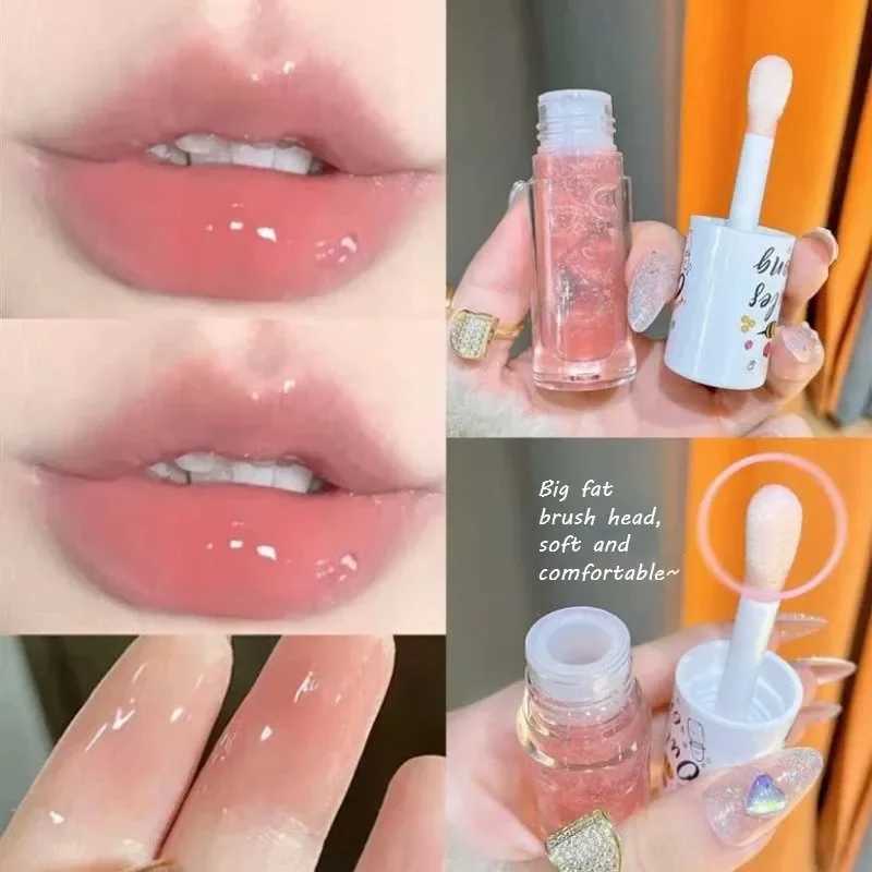 Lip Oil Peach Milk Honey Moisturizing Lip Gloss Fades Lip Lines Water Light Waterproof Long-lasting Cute Makeup Durable GadgetsW250219