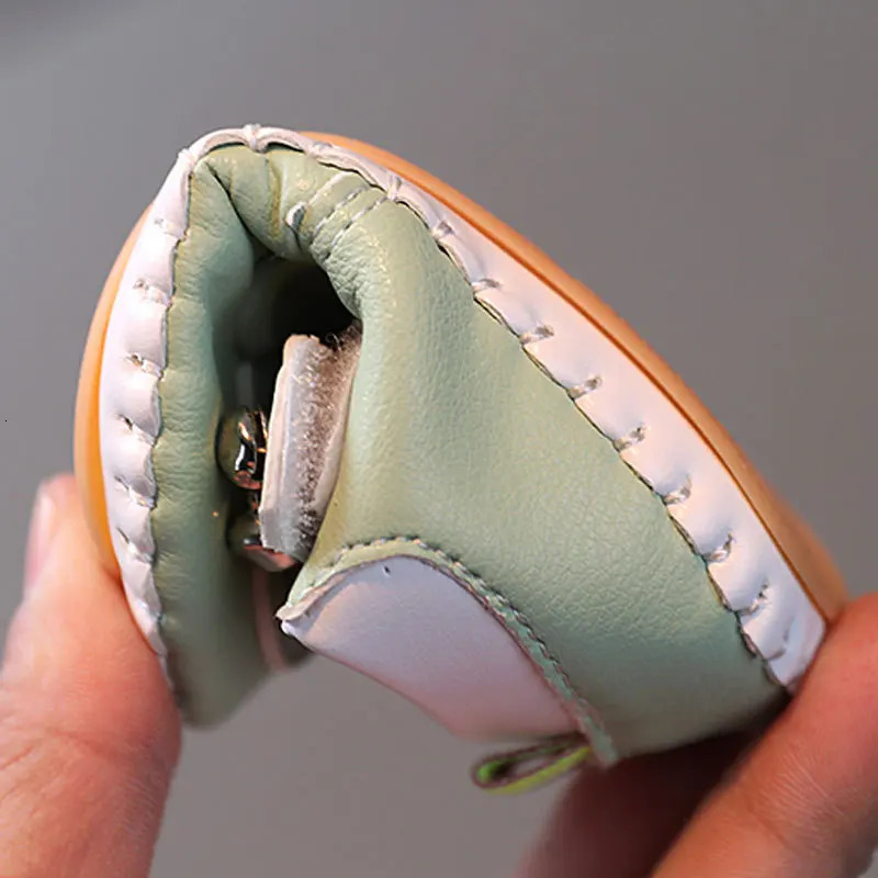 Baby Shoes Spring Soft Leather Anti Slip Casual Flats Baby Girls Dress Princess Shoes First Walkers Cute Flower Kids Shoes 250219