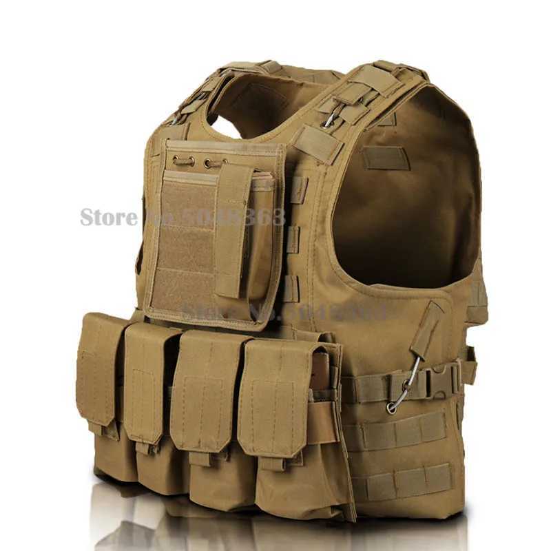 Tactical Mens Military Hunting Vest Field Battle Airsoft Molle Waistcoat Combat Assault Plate Carrier Hunting Vest Hunting EquipXJ250219