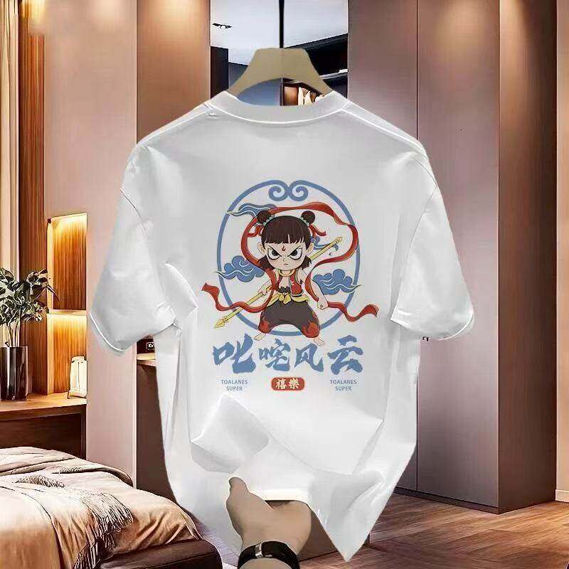 Summer New Magical Children's Sea Designer T-shirt With Elastic Ice Feel Korean Version Slim Fashion Short Sleeve T-shirt For Men And Women