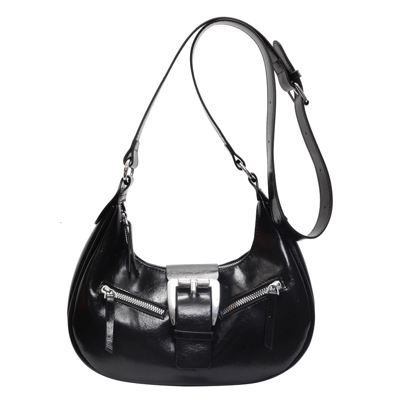 2025 spring new niche Maillard high-end crescent underarm single shoulder crossbody bag, spicy girl bag #swissmilitary