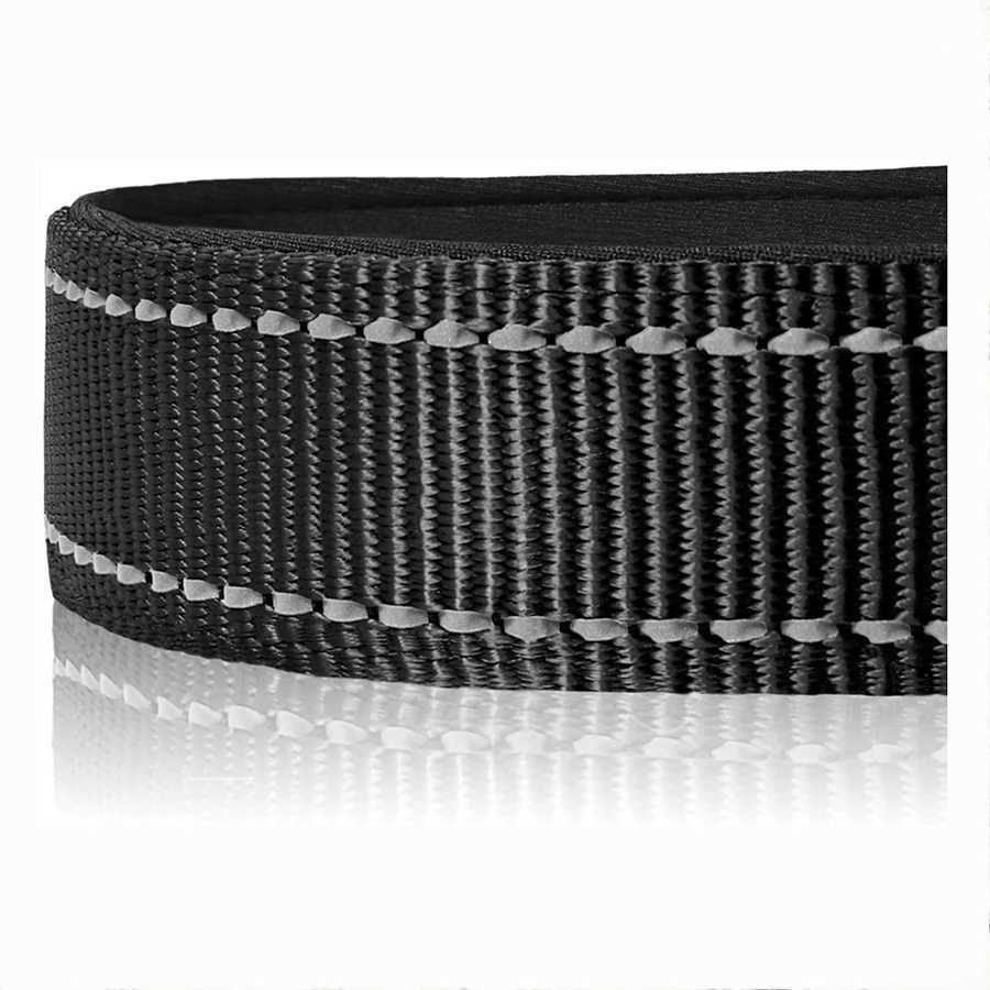 Dog Collar Nylon Soft Padded Adjustable Breathable Durable Comfortable Reflective Pet Collar for Small Medium Large Dog Bone Tag W250219