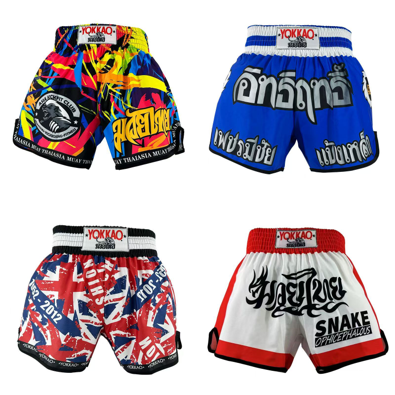 Thai boxing pants quick dry sports breathable basketball quarter pants printed American casual shorts