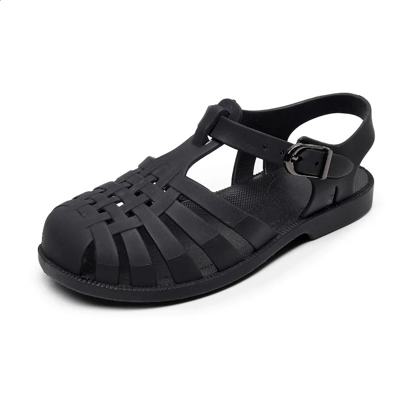 Sandalia Child Beach Shoes for Sea Summer Girls Gladiator Sandals Baby Soft Non-slip Princess Jelly Shoes Boy Roman Flip-flops 250311