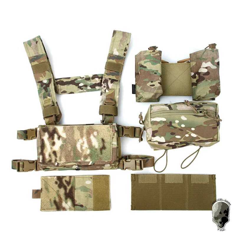 TMC Tactical Modular Chest Rig Micro Fight Chassis w/ 5.56 Mag Pouch Airsoft Hunting Vest Tactical Gear 3115XJ250219