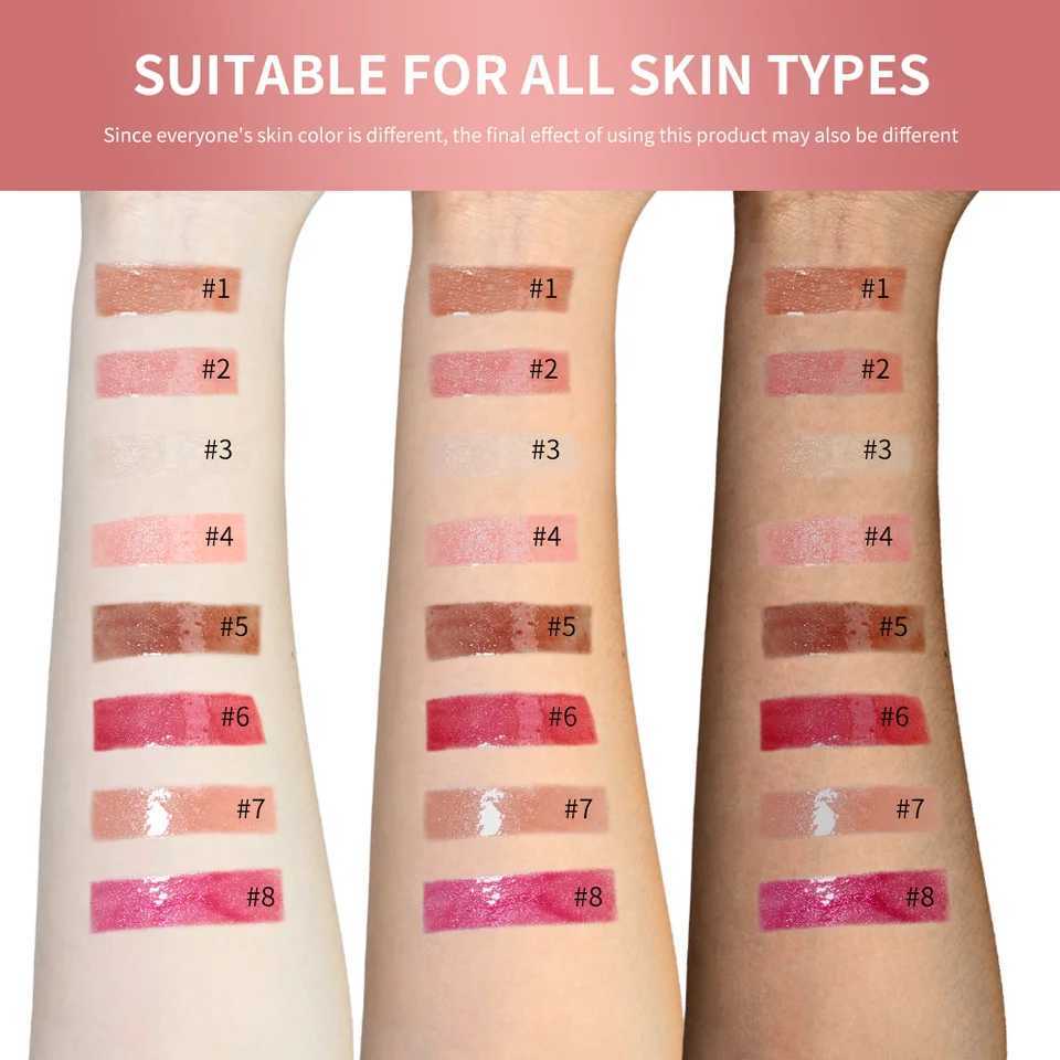 Diamonds Glitter Gloss Universal Lip Luminizer 8 Colors Lip Gloss Non-sticky Moisturizing Plumper Long Lasting Glitter LiquidW250219