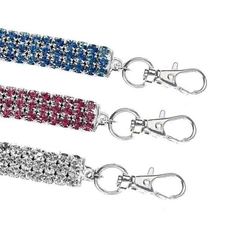 3 colors of rhinestone elastic dog collar necklace pet dog puppy kitten crystal collar with pendant pet supplies W250219