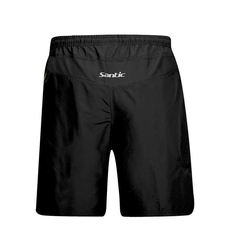 Men's Shorts Santic Men Cycling Shorts Downhill Shorts 3D Padded Coolmax Loose Fit Underwear MTB Bicycle Bottoms Riding Fitness z250219