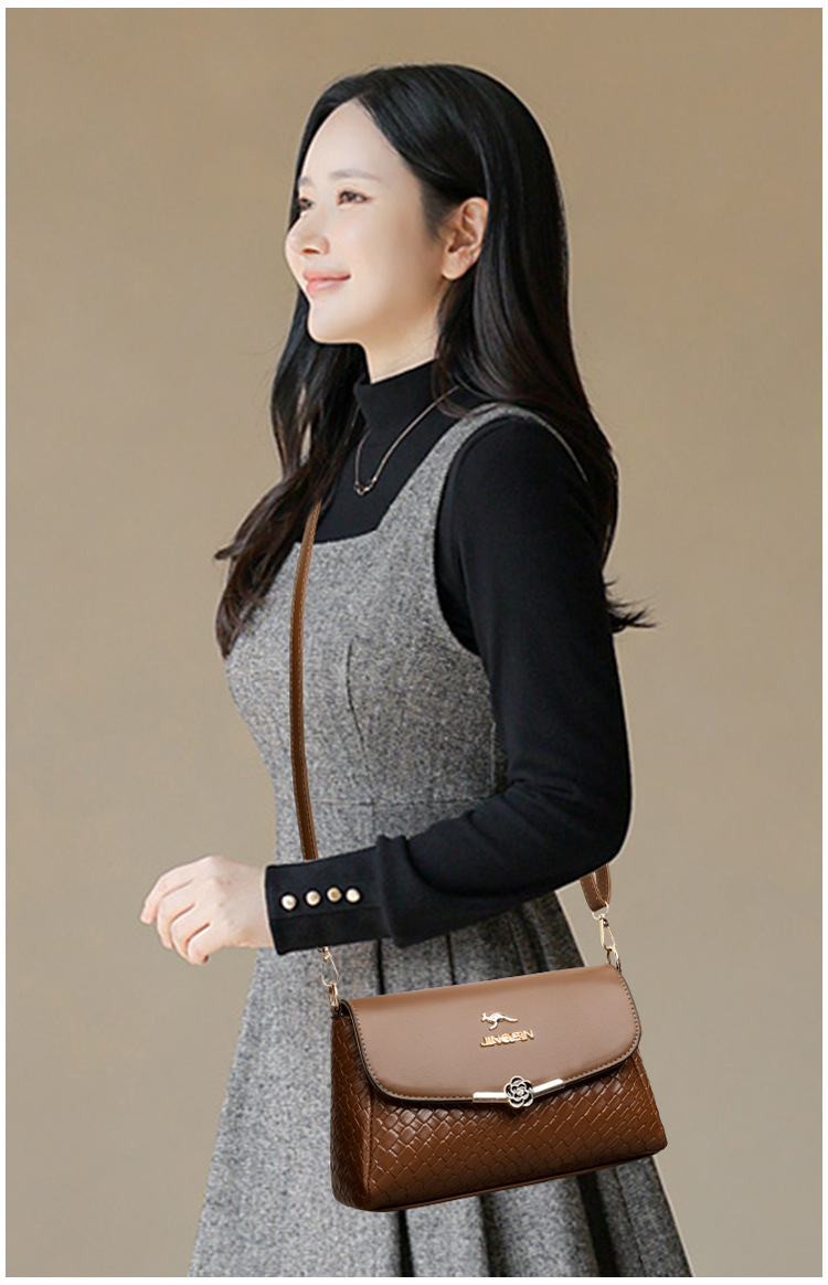 Designer New single shoulder crossbody ladies all-in-one large capacity high-grade leather texture