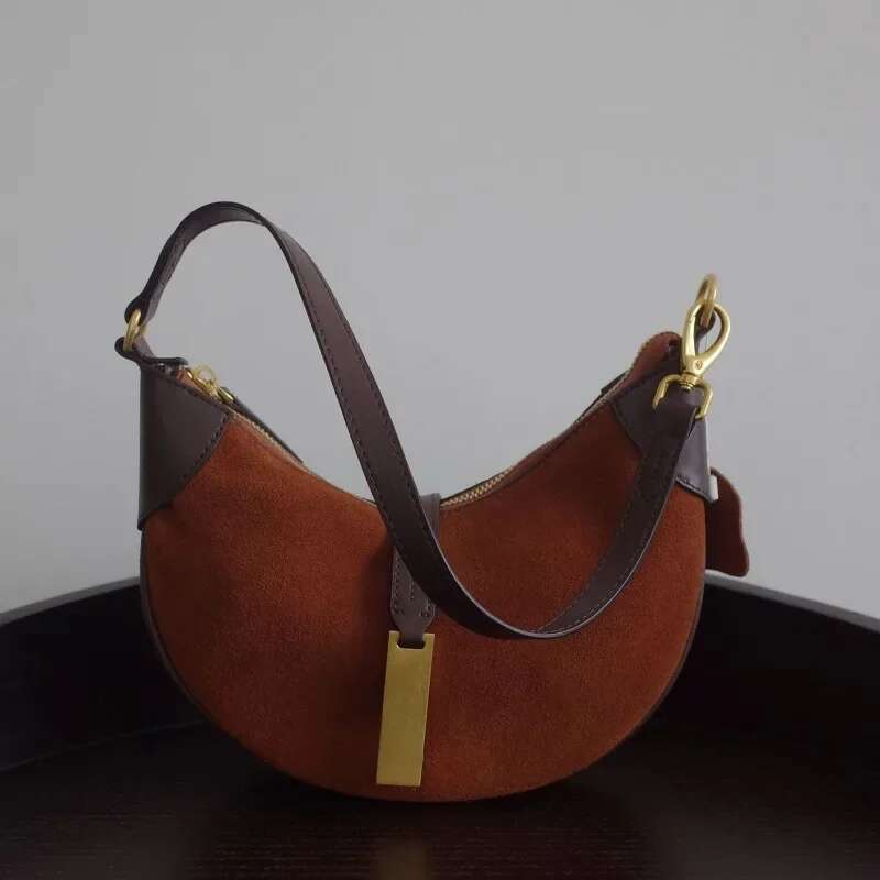 Cow Shoulder Bags Women 2024 Korean Fashion Genuine Leather Underarm Bag High Quality Handbag Bolsas 250607